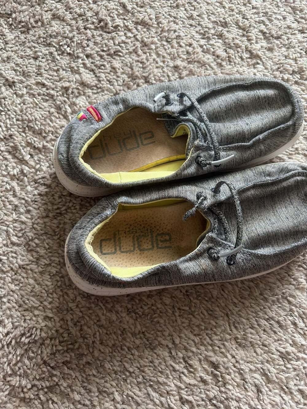 Hey Dude Wendy Youth Slip-On Shoes, Gray Speckled Sole